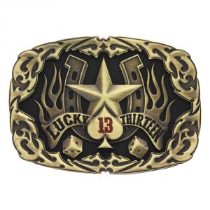 Montana Silversmiths Lucky 13 Heritage Attitude Buckle (A501C)